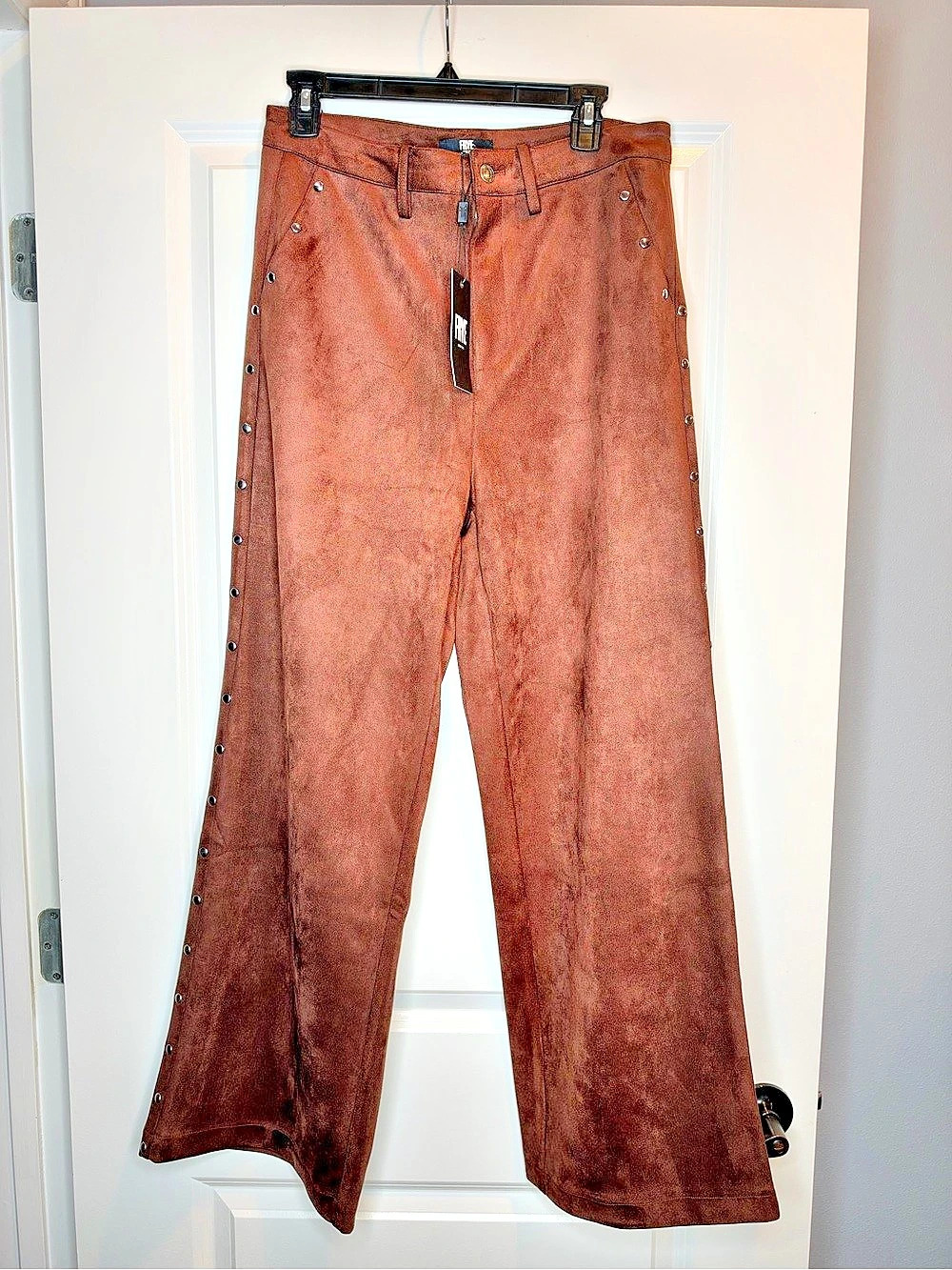 NWT Frye Vegan Suede Wide Leg Pants